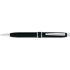 Cross Stratford Black Lacquer Ballpoint Pen with Chrome Appointments