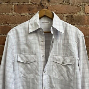 Michael Bastian Men's Western Shirt. Sz 15.5/39, Plaid 100% Cotton, Italy - Picture 1 of 9