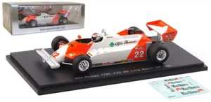 1981 Alfa Romeo 179C #22 Mario Andretti 4th Long Beach GP [1:43 SPARK S3873] NEW - Foto 1 di 4