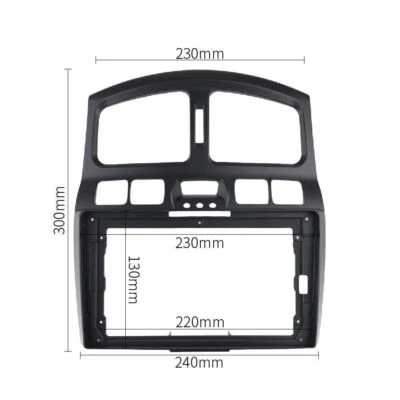 Автомобильная стерео радио панель отделка 9 дюймов рама для Hyundai Santa fe 2001-2006 - Изображение 1 из 4