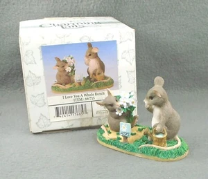 1997 Charming Tails I LOVE YOU A WHOLE BUNCH figura 89/715 Fitz & Floyd - Imagen 1 de 6