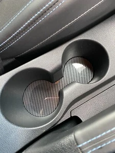 Hyundai i20 i20N - Deluxe Carbon Fibre Effect Cup Holder Insert - Picture 1 of 5