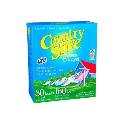 Country Save HE Laundry Detergent, Powder, 160-Load, 10-lb Boxes (Pack of 4) - Image 1 of 4