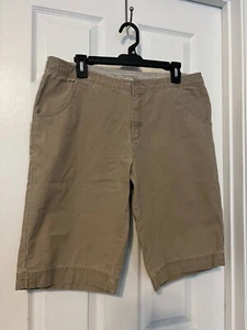 ROYAL ROBBINS Women's Khaki Outdoor+Travel Clothing Shorts Sz 12 - Imagen 1 de 9