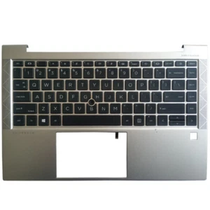 Laptop US keyboard NEW FOR HP EliteBook 745 840 G7 840 G8 Upper Palmrest cover - Picture 1 of 6