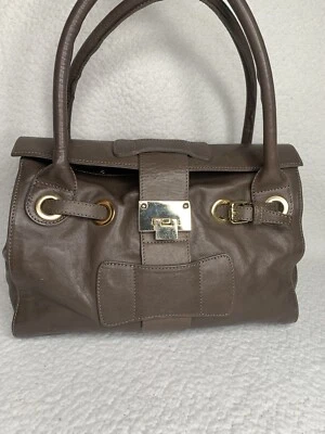 ALBERTA DI CANIO  made in italy Brown  Leather Shoulder Bag Purse - Image 1 of 4