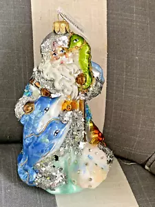 Nuovo Christopher Radko Heartfully Yours Biscayne Babbo Natale Mare Decorazione Natalizia 6+" - Foto 1 di 11
