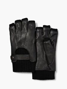 Brand New John Varvatos Fingerless Leather Gloves