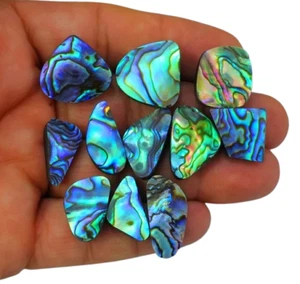 LOTE A GRANEL DE PIEDRAS PRECIOSAS CABUJÓN CABUJÓN CONCHA ABULÓN FUEGO AMMOLITA NATURAL 129 QUILATES BL-1008 - Imagen 1 de 5