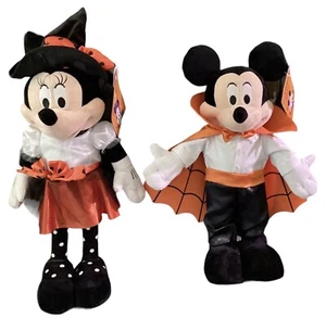 2024 Mickey and Minnie Halloween Greeters 18” Plush - Picture 1 of 2