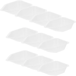Bandeja de laboratorio de platos reutilizables para pesaje de 10 piezas sartenes en polvo - Imagen 1 de 12