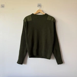Vintage US Military Pullover Herren M Acryl dick gerippt Commando Rothco 70er 80er - Bild 1 von 6