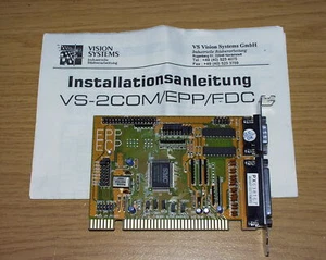 16-Bit ISA Karte 2 Seriell und 1 Parallel 1 FDC VS-2COM/EPP/FDC Vision Systems - Bild 1 von 1