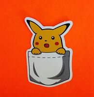 ''SIZES'' Pikachu Pokemon Cartoon Sticker Bumper Decal