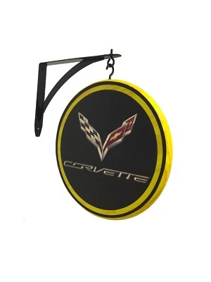 Chevrolet Corvette C7 Double Sided Pub Sign (Choice of Red, Blue or Yellow) — 第 1/4 张图片
