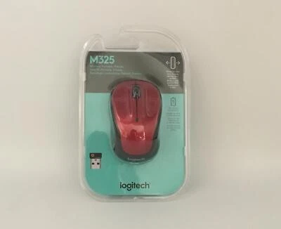 Logitech Wireless Mouse M325 with Designed-For-Web Scrolling - Red (910-002651) - Image 1 of 2