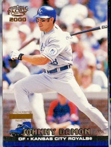 2000 PACIFIC GOLD FOIL PARALLEL BLANK SERIAL #203 JOHNNY DAMON ROYALS 1/1 - Picture 1 of 2