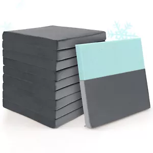 10 PCS Seat Cushions Gel Memory Foam Non-slip Bottom Dining Office 18"x18" Grey - Picture 1 of 10