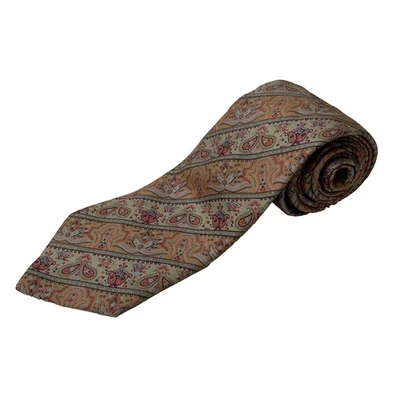 Corbata clásica de cachemira de seda hecha a mano Klopfenstein de 3 pulgadas de ancho para hombre Foto 1 de 4