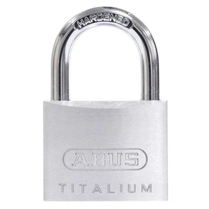 ABUS 64TI/40 KD Keyed Padlock, 55/64 in,Square,Silver PK 10 - Picture 1 of 1