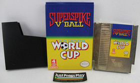Ex Rare Superspike V'Ball Nintendo World Cup Nintendo NES Gold Cart Fan Made Box
