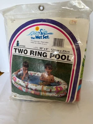 Vintage 1983 Intex The Wet Set Fish 3-Ring Pool.  50” x 9” #59420  NEW - Image 1 of 2