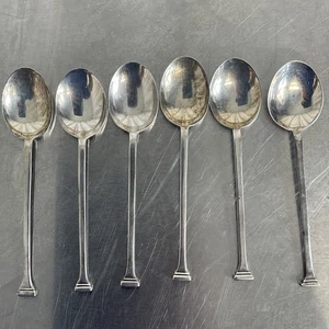 Silver Hall Marked 1935 ( Anchor, Lion L ) X6 Small Sugar Spoons Weight 45g - Picture 1 of 6