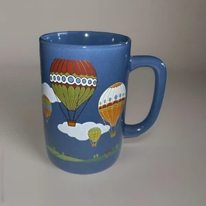 Vintage Otagiri Heißluftballon Fliegen Landschaft Keramik Kaffee 14 Unzen Tasse Becher Japan - Bild 1 von 7