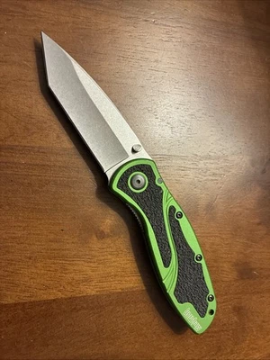 Navaja de bolsillo plegable Kershaw 1670OGRNBDZ desenfoque, borde liso abierto asistido Foto 1 de 4