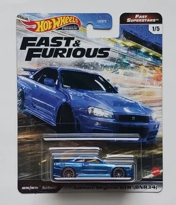 2021 Hot Wheels Premium Fast & Furious Fast Superstars Nissan Skyline GTR BNR34 - Picture 1 of 2