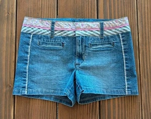 Limited Too Size 12 Reg Vtg 90s Y2K Lace Trim Short Shorts No Pockets On Back - Picture 1 of 9