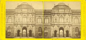 DAS PORTAL DES MUSUEMS stereoscopic card 1800s - Picture 1 of 1