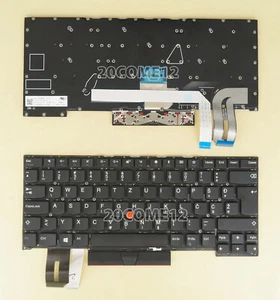 New For Lenovo Thinkpad T490s T495s Keyboard no backlit SL Croatian Slovene - Afbeelding 1 van 2