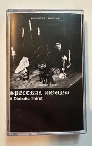 Spectral Wound A Diabolic Thirst Black Metal Cassette 2021 Les Fleurs Du Mal - Picture 1 of 6