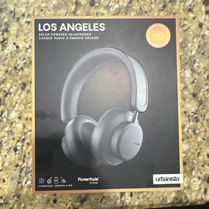 Urbanista Los Angeles Wireless Over-Ear SOLAR POWERED Headset - Midnight Black - Picture 1 of 2