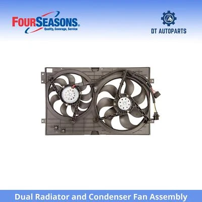 For 1999-2005 Volkswagen Jetta Dual Radiator  Condenser Fan Assembly 4 Seas - Image 1 of 4