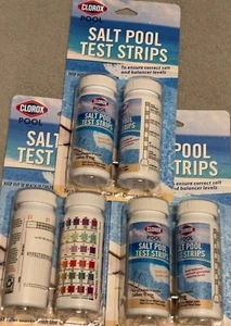 New Clorox Salt Pool Test Strips Kit Strips  Pack Of 2 Lot Of 5 - Picture 1 of 2