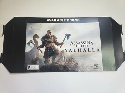 Assassin's Creed Valhalla Advertising Poster Shelf Display 12x2.5x9 New - Image 1 of 4