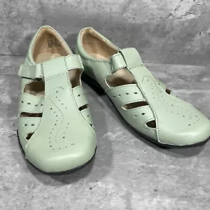Dr. Scholls Advanced Comfort Mint Leather Fisherman Sandals Women's Size 9 M - Picture 1 of 14