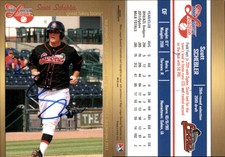 Scott Schebler Signed 2012 Grandstand Midwest League Top Prospects  Card Auto AU