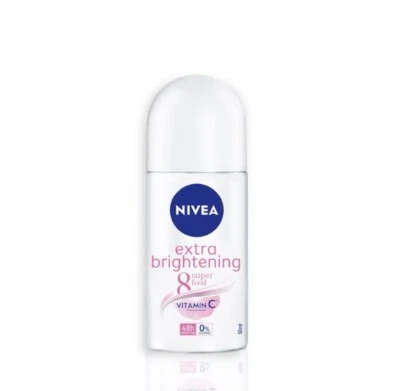 50ml X 4 Bottle - NIVEA Extra Brightening 8 SUPERFOOD Deodorant Roll - Image 1 of 4