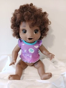 Hasbro Baby Alive Happy Hungry African American Soft Doll Speaks spanish & engli - Picture 1 of 6