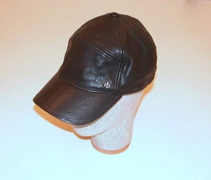 Rag & Bone Mercer Cow Leather Baseball Cap / Hat * OZ - UNISEX - EUC -Ret.: $175 - Picture 1 of 8