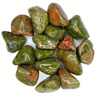 Bulk Tumbled Stone - Large - Green Unakite from South Africa by Locco Decor