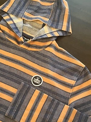 Толстовка с капюшоном Hurley Modern Surf пончо с длинным рукавом оранжевая и синяя размер маленький - Изображение 1 из 4