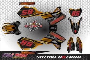 Suzuki DRZ400SM Drz400s drz400 Supermoto DRZ CUSTOM GRAPHICS KIT DR8 - Picture 1 of 1