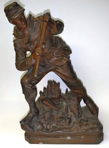Franco-Prussian War French Military Sculpture by Aristide-Onsime Croisy WWI WW1 - Picture 1 of 7