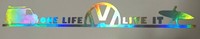 ONE LIFE LIVE IT VW VOLKSWAGON CAMPER car van window bumper sticker vinyl decal 