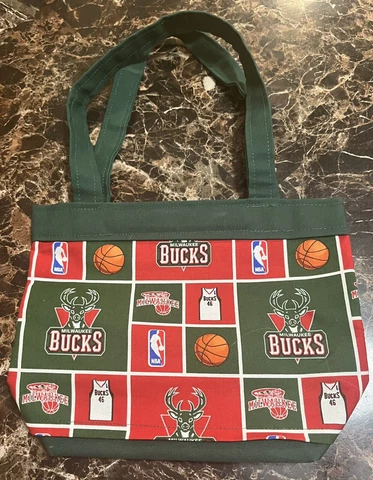 NBA Milwaukee Bucks Basketball Small Hand Bag Handmade Purse Women NEW Cover