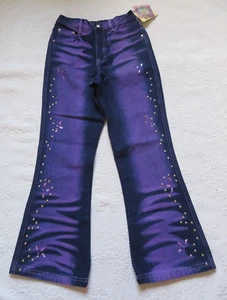 NWT VINTAGE DISNEY GIRLS KIDS' JEANS, SZ 7/8 - Picture 1 of 9